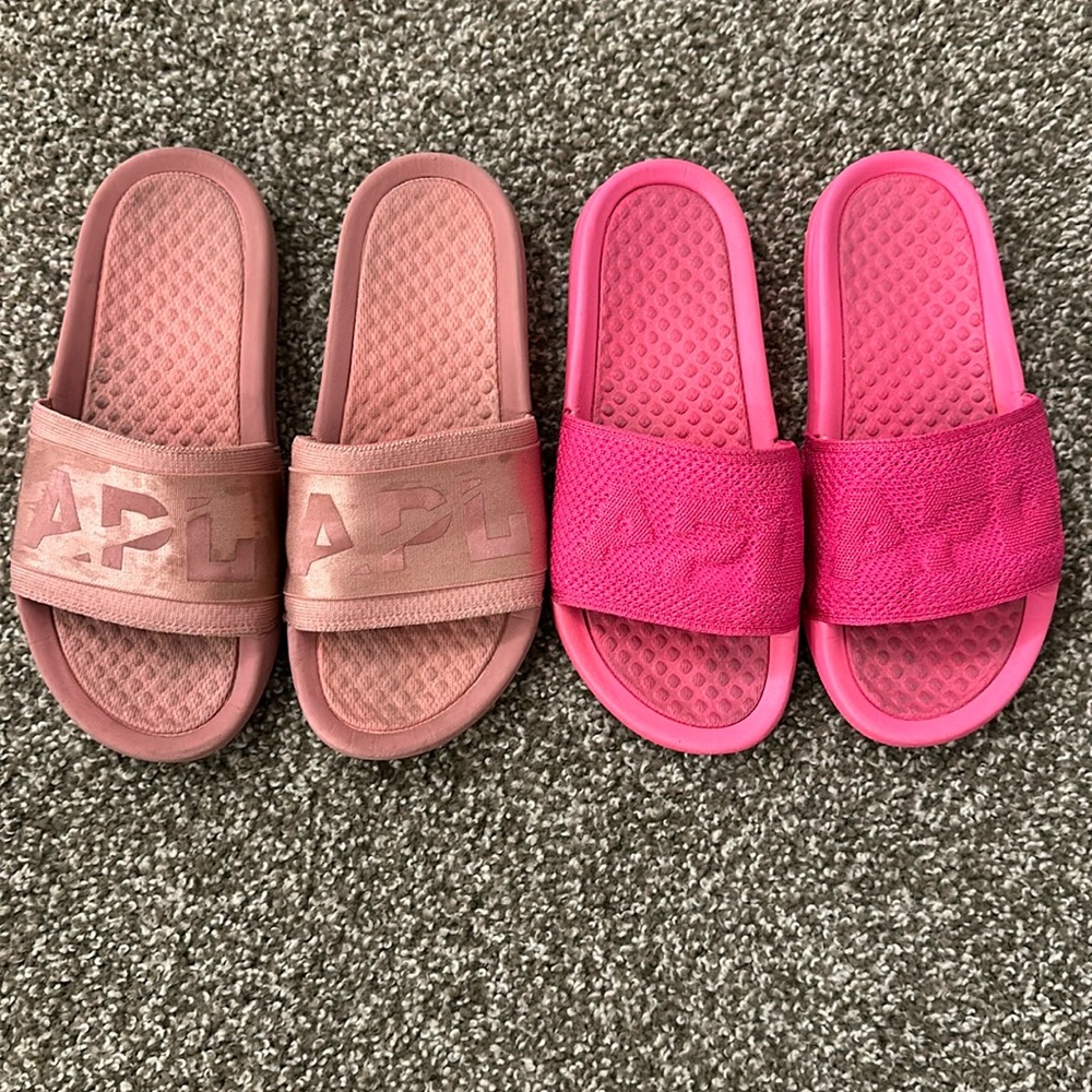 2 Pairs Of Apl Slides. Both Pink. Great Condition. - image 1